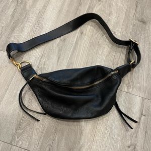 Rebecca Minkoff Bree Belt Bag Black Leather